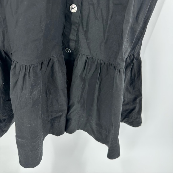 Veronica Beard Jeans Capri Linen Midi Dress Ruffle Black White Stripes Small - Picture 6 of 16